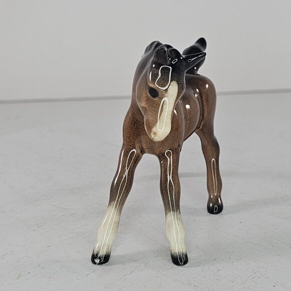 Beswick England Gambolling Foal Bay Figurine #996 Facing Left - Picture 3 of 8